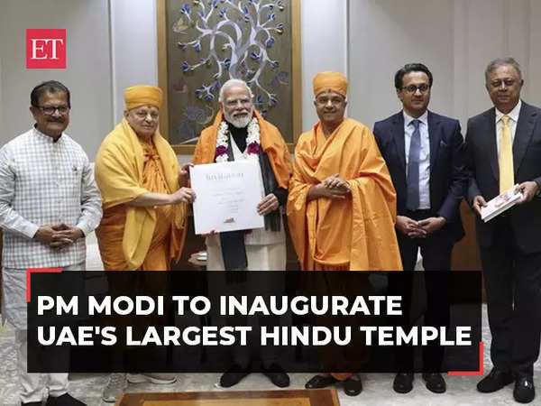 Pm Modi To Inaugurate Uaes Largest Hindu Baps Temple In Abu Dhabi On Feb 14 Accepts Invitation 7122